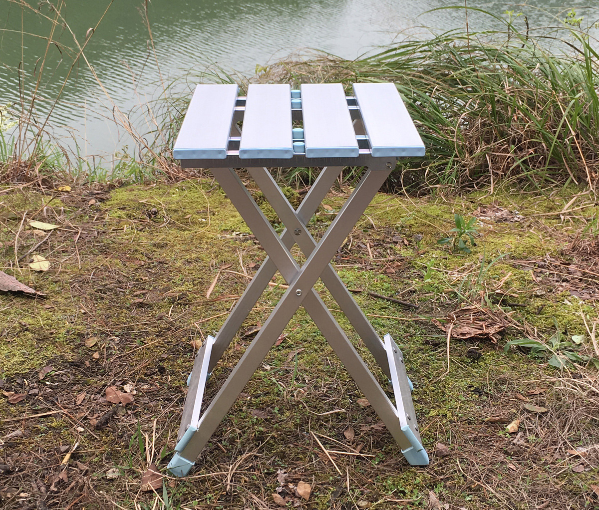 Light And Easy To Carry Foldable Stool Aluminum Folding Stool Outdoor Leisure Camping Fishing Stool