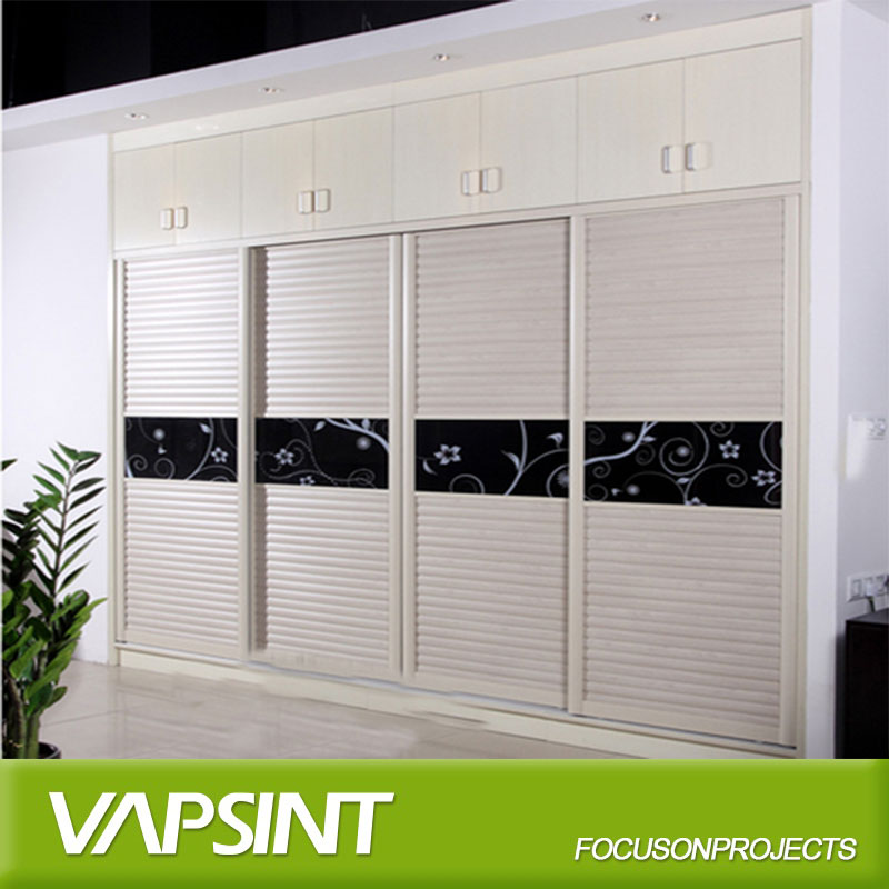 wholesale laminated plywood double color wardrobe design furniture bedroom