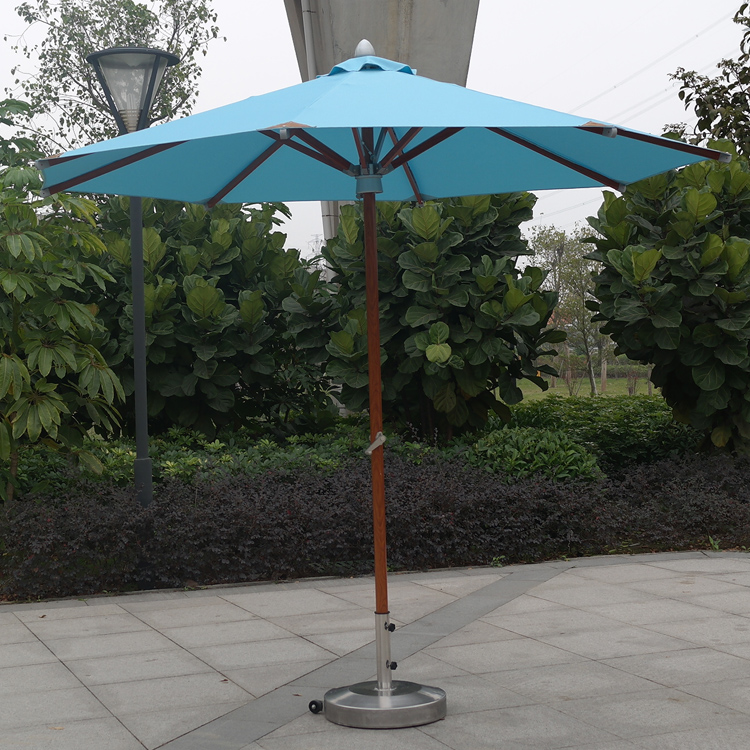 3*3M Advertising Outdoor Square Leisure Middle Post Umbrella Coffee Shop, Cafe, Restaurant Garden Umbrella