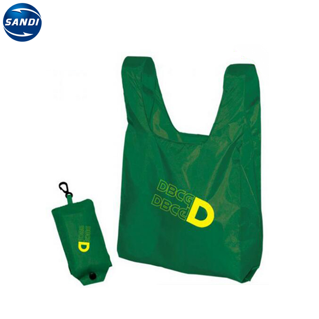 Wholesales Hot Sale Custom Cheap  Foldable Promotional Nylon Shopping Bag