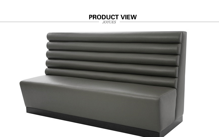 Leather Booth Sofa YB-019-1 China Supplier 2 Two Seats Restaurant furniture Restaurant booth sofa