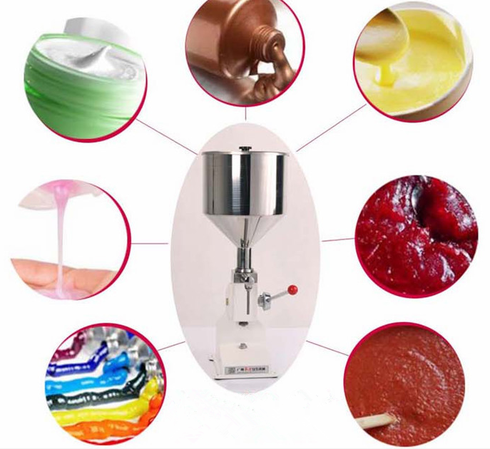 A03 5-70ml Manual Filling Machine Small Bottle/Jar Filler for shampoo lotion liquid soap