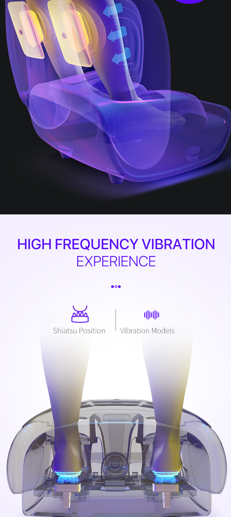 Jare 888L Factory For Shiatsu Leg Roller Electric Massage Machine Beautician Vibrating Circulation Calf Foot Massager
