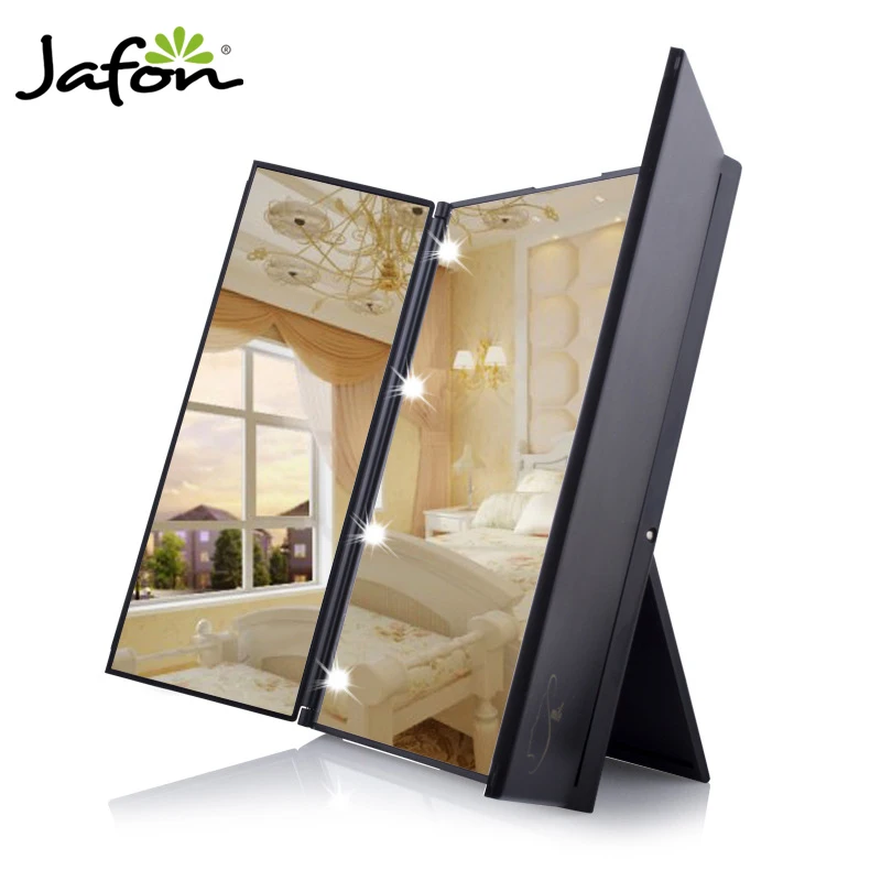 New arrival folding cosmetic makeup mirror with LED lights