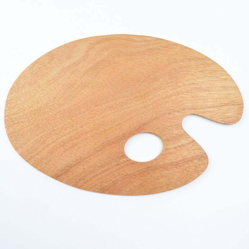 OEM 3mm thickness plywood kidney shape artist painting wooden palette