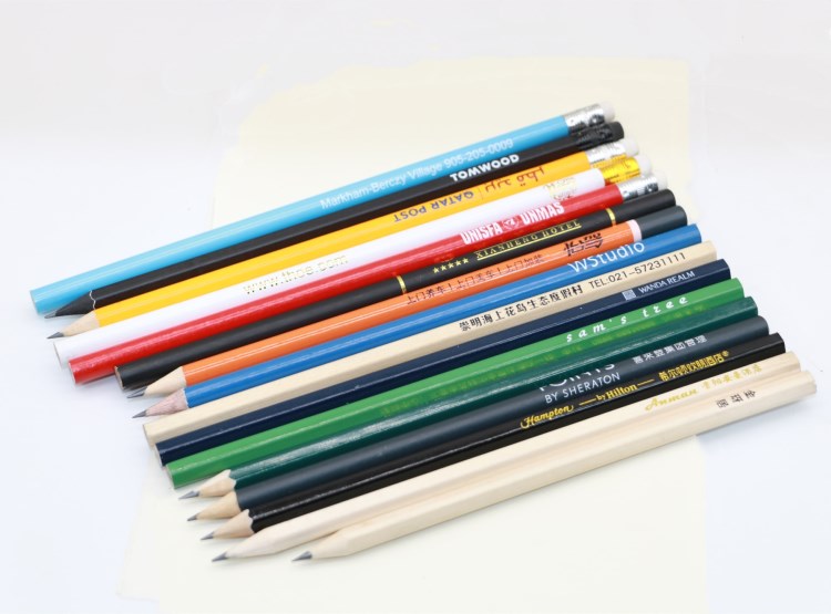 Customized Logo Printing Round Hexagon HB Pencils