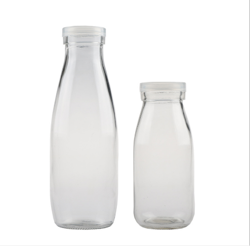 Wholesale glass milk bottle 200ml 250ml 500ml glass bottle