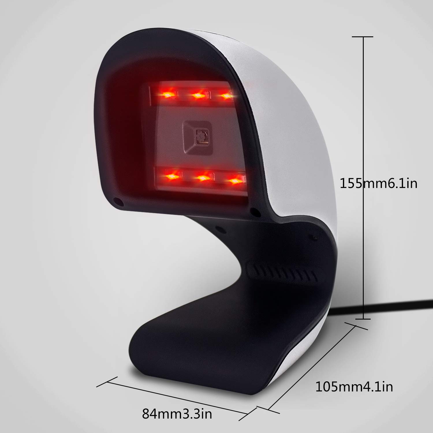 360 degree Omni directional barcode scanner screen qr code reader wired desktop scanner with USB port Symcode MJ-9208