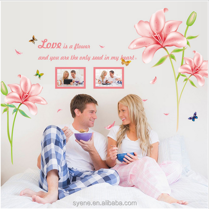 BoBin DIY Peel & Stick Wall Sticker - Chrysanthemums With Butterflies & Dragonflies, Removable Mural - View #5