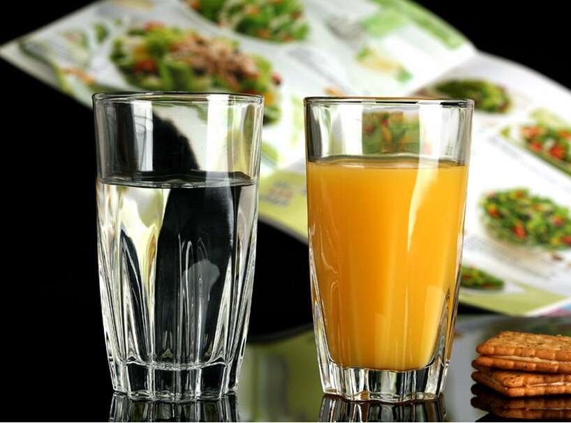 Round Milk Juice Glass Cup For Drink Water Drinking Glass Food Grade Material Transparent Whiskey Cup