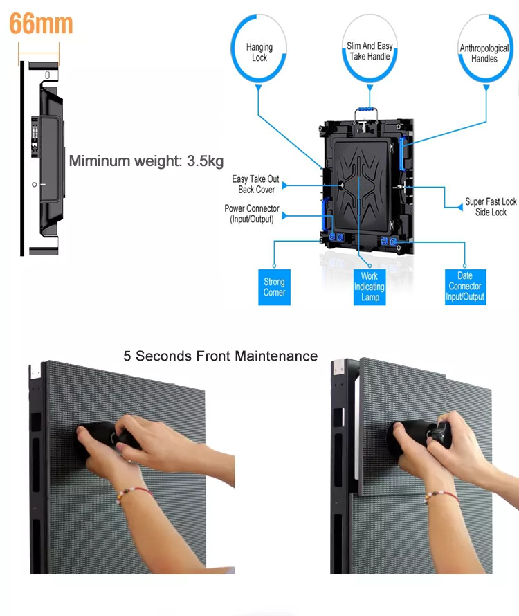 LED display full color P3.91 rental concert stage LED screen panels for indoor