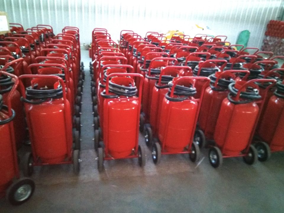 Wheeled fire extinguisher  Trolley 25KG/ 50KG