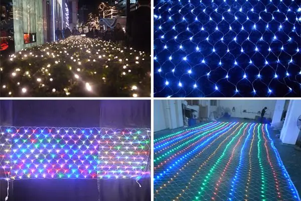 Garden decoration waterproof net christmas lights led net lights for bushes