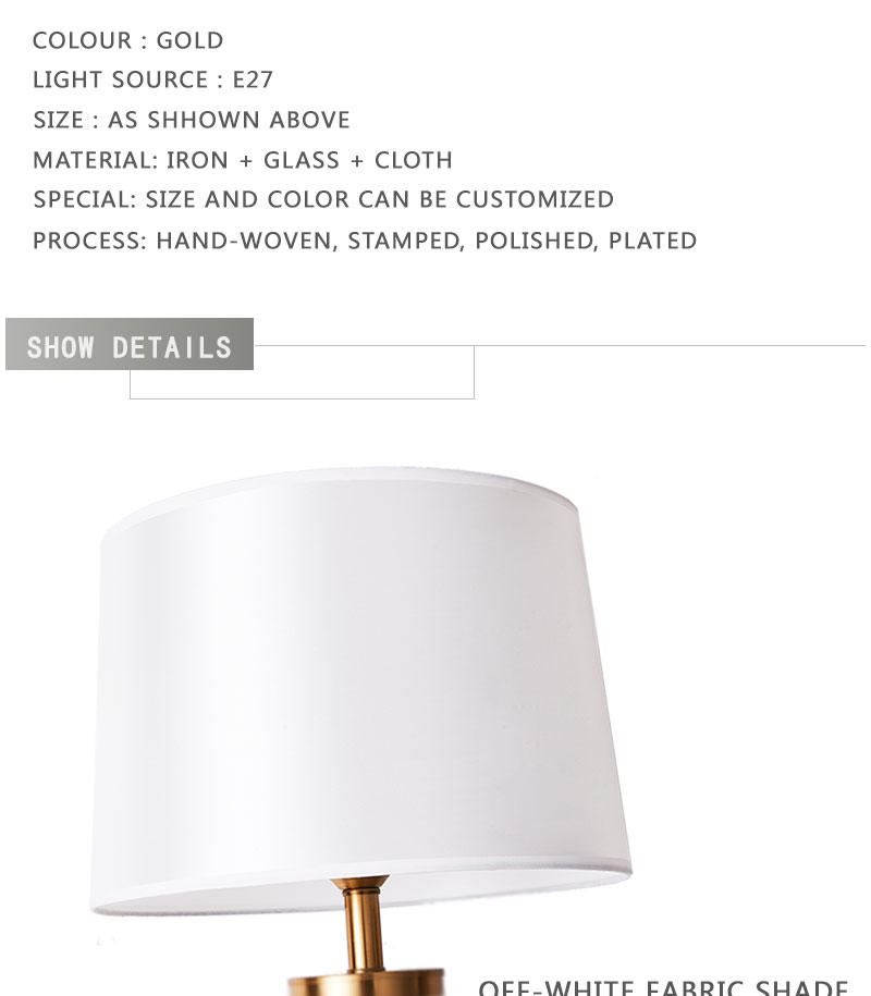 customize lamp Hotel desk lamp Home Decorative table lamp Transparent glass lighting for Bedroom living room