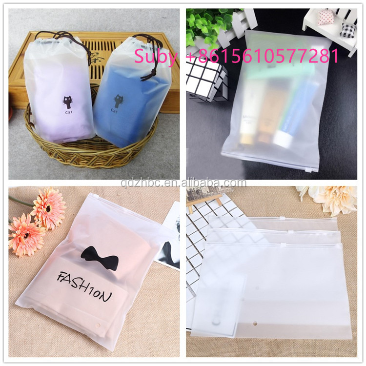 Custom printed plastic PE poly Drawstring backpack bag for apparel clothing shoes packing