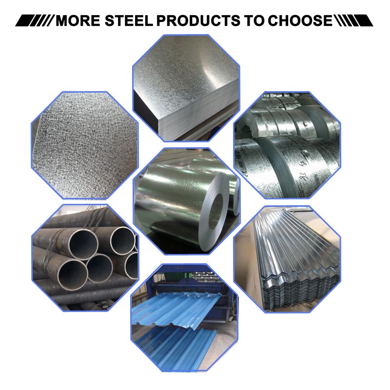 0.1mm-4mm Thick DX51D Hot Dipped GI Steel Coil Z180 Zinc Coating Steel Sheet