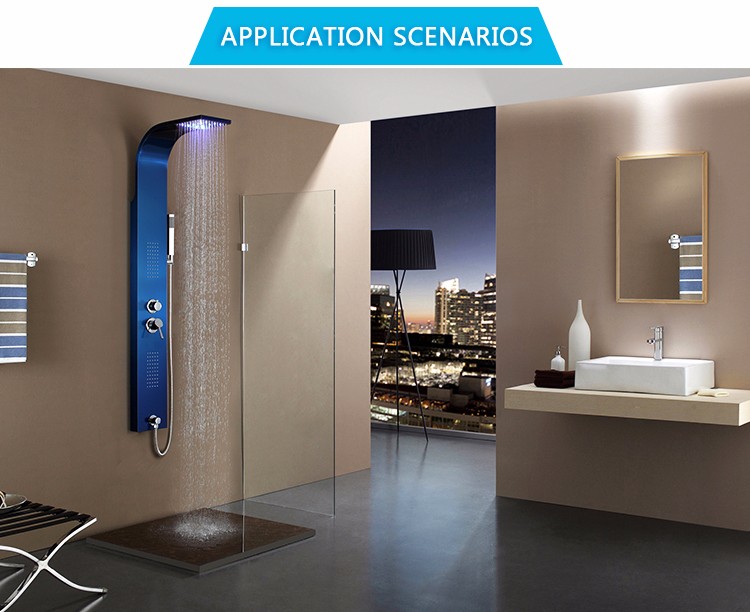 New Arrival Product Style Selections Set Led Light Shower Panel Head