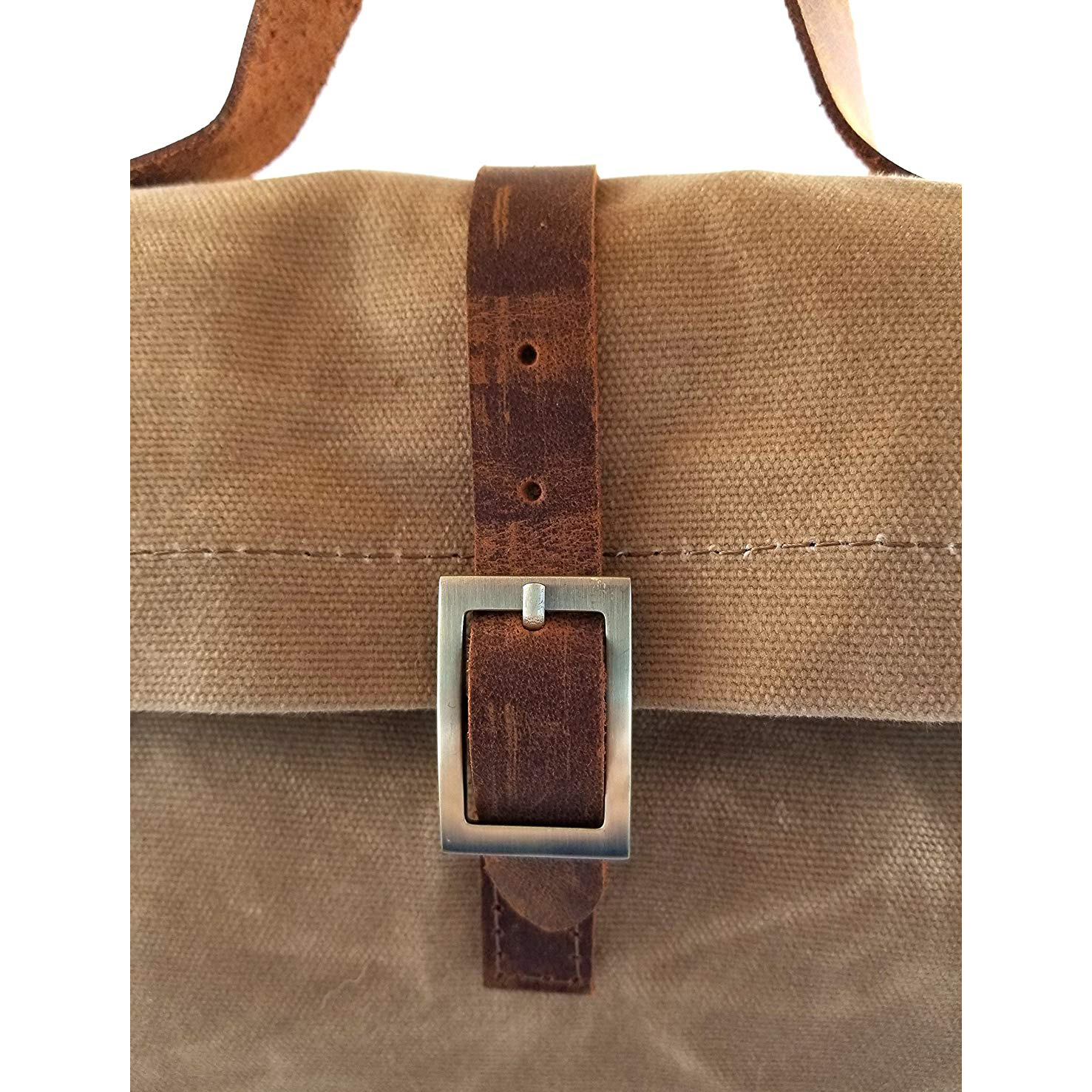 Borsa termica riutilizzabile per il pranzo in tela cerata con isolamento termico e manico - impermeabile