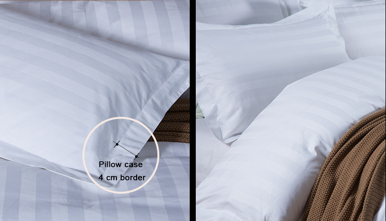 CFL hotel supplies white bed sheet for hotels and hospitals
