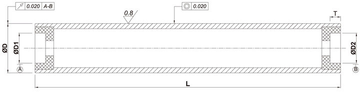 Hot Sell Paper Embossing Aluminum Guide Roller For Printing Machinery Parts