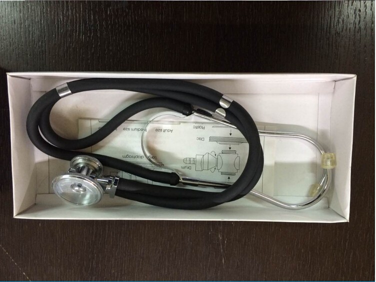 带时钟的听诊器单管医生护士专业心脏病学听诊器铝合金胸托医疗器械