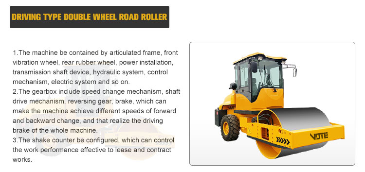 Hot sale road roller used for asphalt roads compactor roller