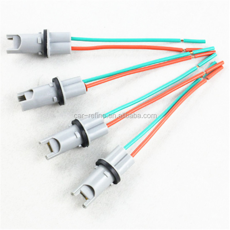 SJLERST 2 Pièces T10 W5W 168 194 Prise De Voiture En Ampoule Rallonge Connecteur De Support De Douille En Caoutchouc Souple