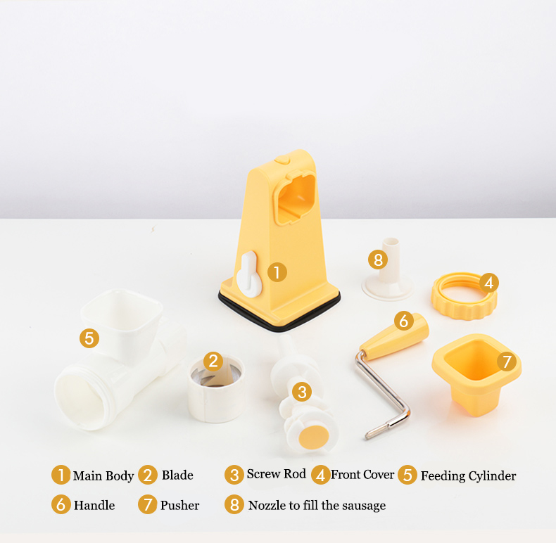 Kitchen Small Multifunctional Plastic Mince Household Meat Machine Hand Operated
