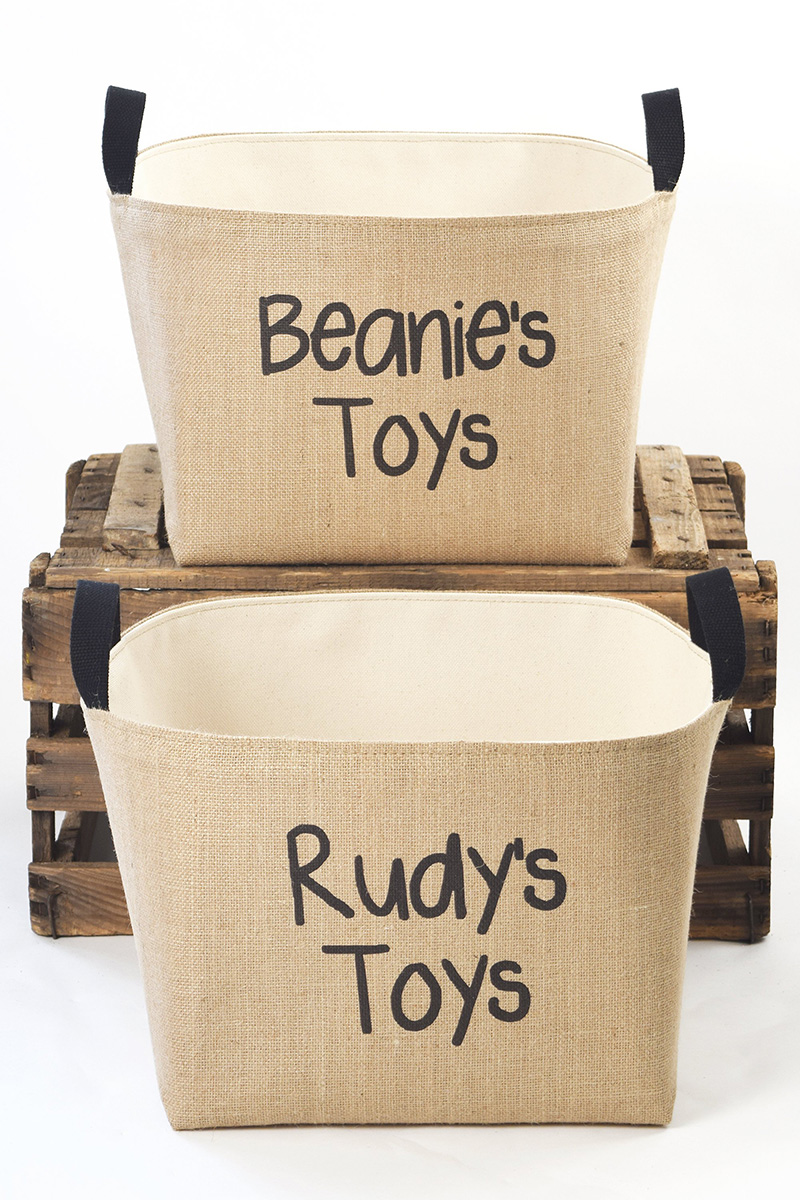 home storage organization jute toy storage basket