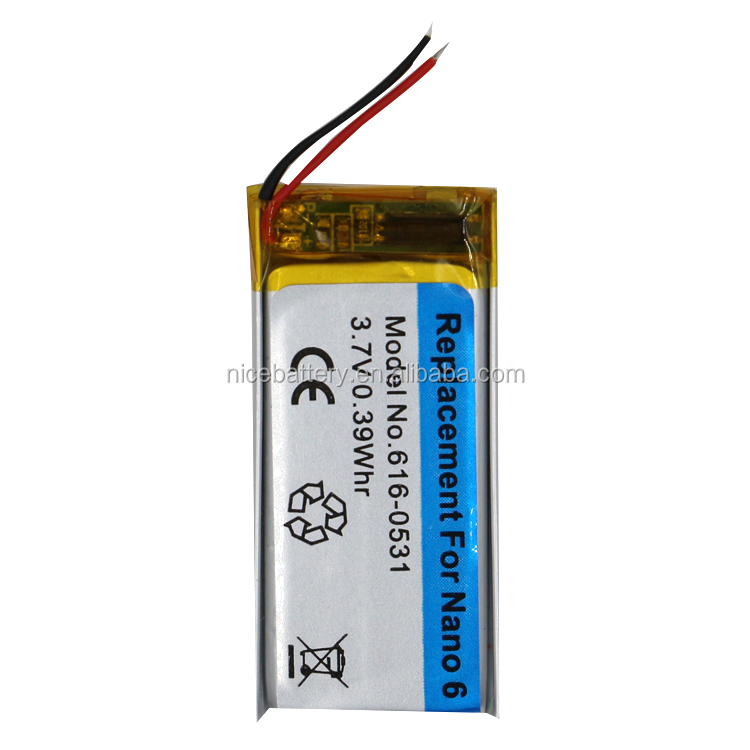 High Quality Replacement Li-Ion Battery for Ipod Nano6
