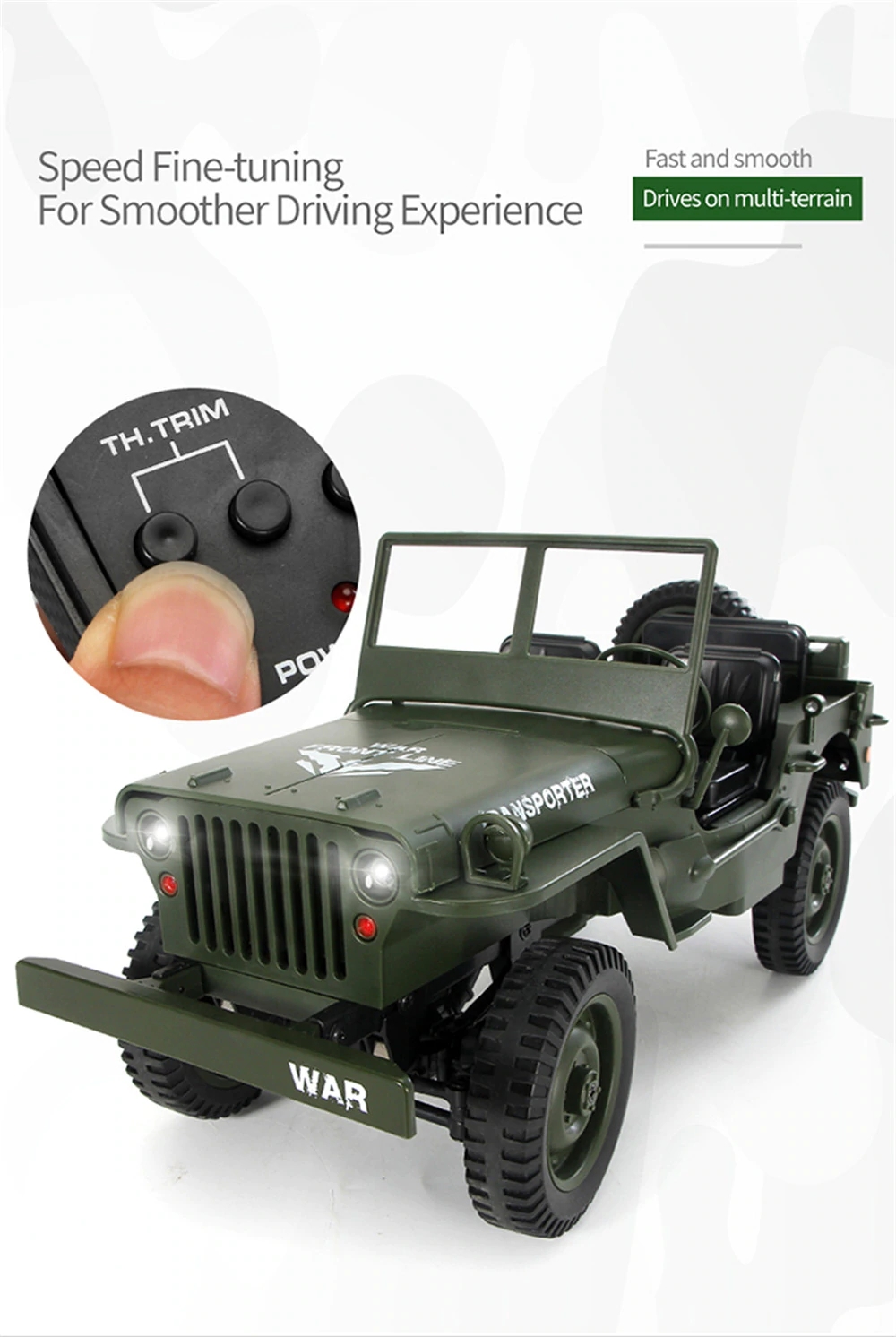 JJRC Q65 RC Car - 1:10 Scale 4WD off-Road Fun for Kids