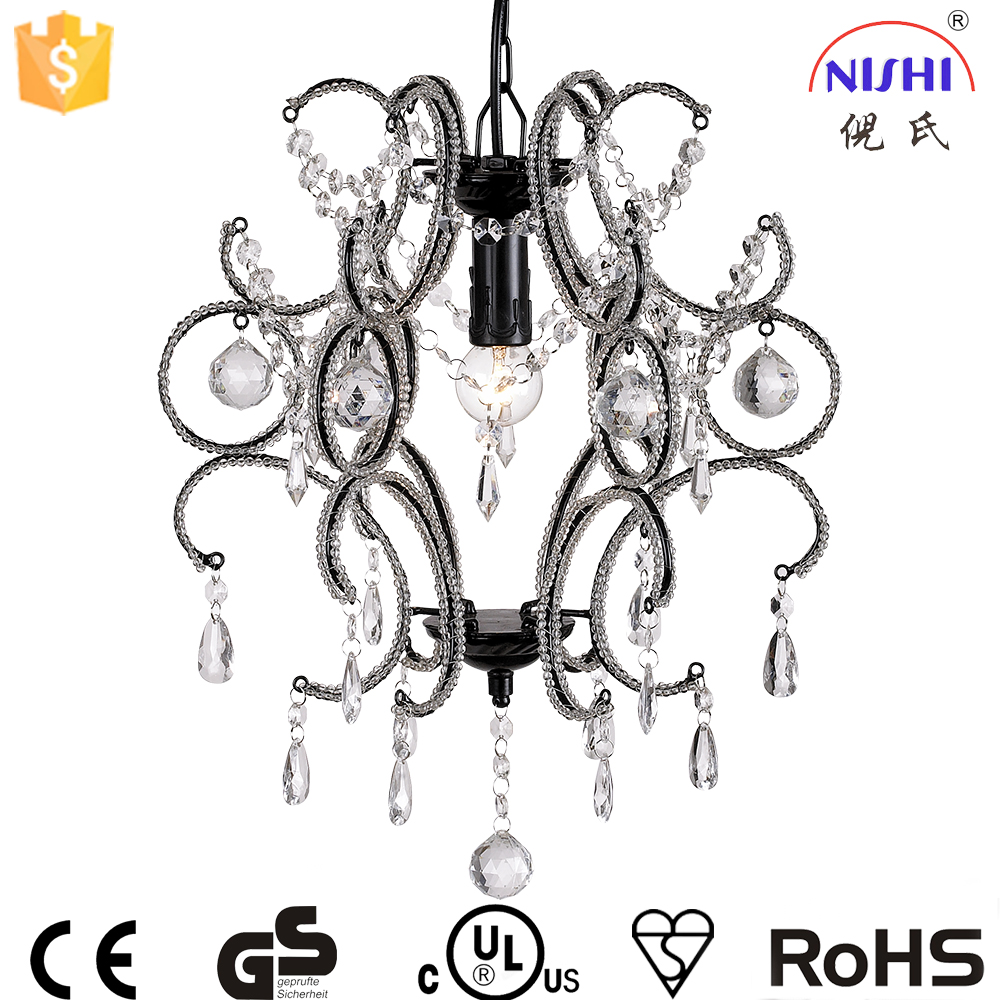 Chandeliers crystal 6 arms candle decorative pendant light
