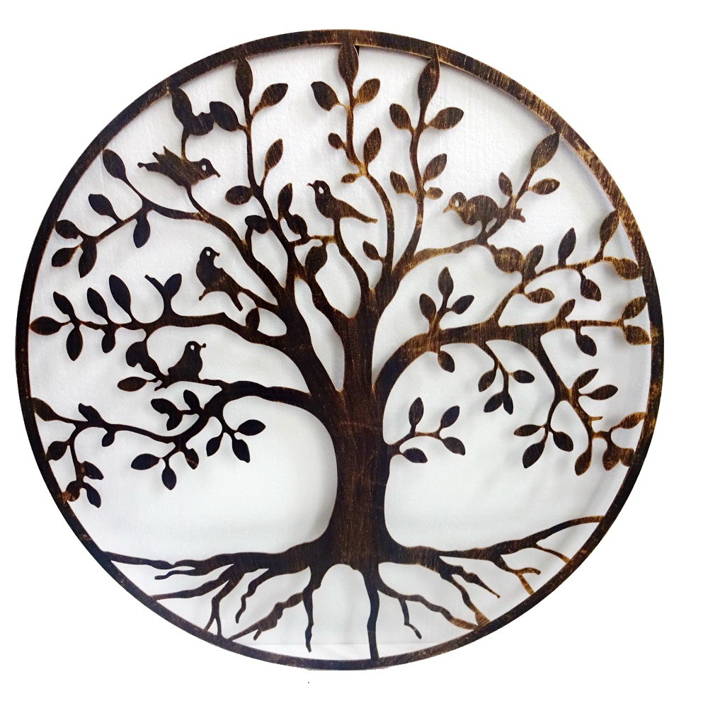 Arbre de Vie en Bois Découpé au Laser - Idée Cadeau Unique
