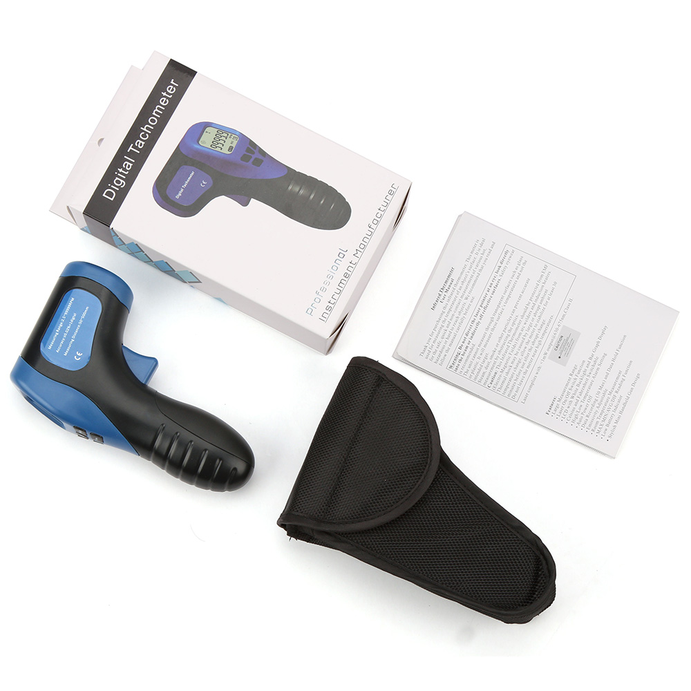 2023 Newly Professional Digital Laser Photo Non-Contact Tachometer with Accuracy 99,999 RPM Measurement