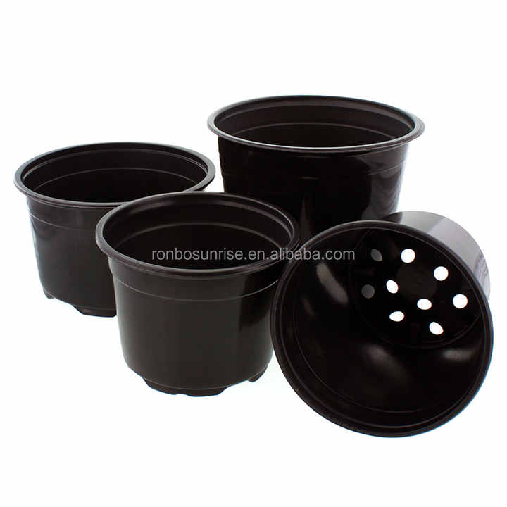 hot sell durable black 10 gallon pots nursery plant pot garden