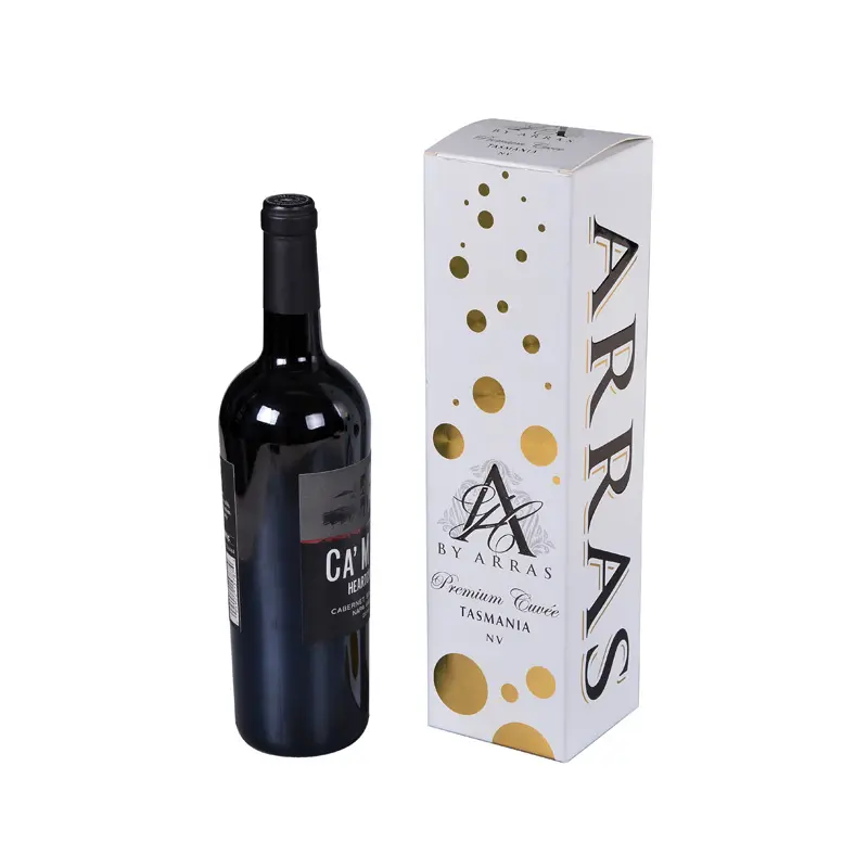 Luxury Custom Cardboard Foldable Packaging paper wine box