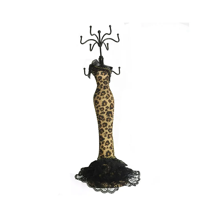 Leopard dress jewellery mannequin stand display display stands for jewelry
