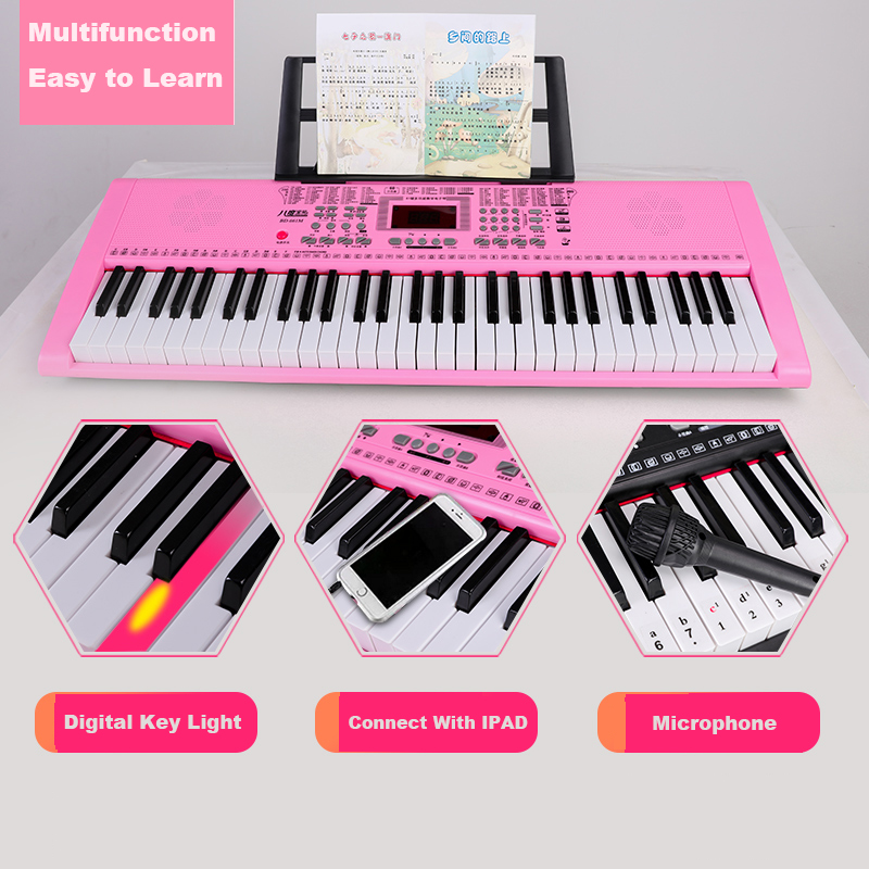 61 keys professio<i></i>nal midi electro<i></i>nic musical instruments digital piano music keyboard electro<i></i>nic organ for kids