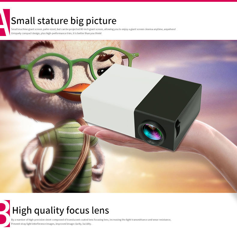 Chinese LCD Mobile Phone Projector Mini 3D Video Projector for Android