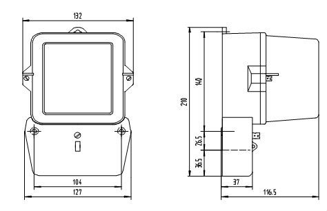 ISO 9001 Factory YEM071VB Single Phase Electro<i></i>nic Energy Meter , Active Energy Meter / Counter Energy Meter