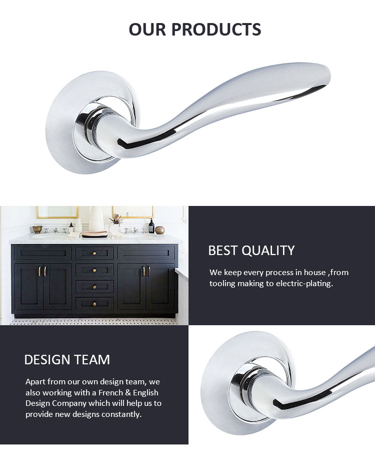 Metal modern shower european style magnetic pull main door handle