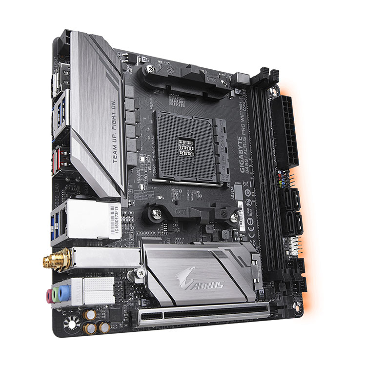 Gigabyte B450 I Aorus Pro Wifi Mini-itx Motherboard With 32gb Ddr4 Ram