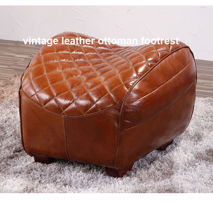 luxury home antique chaise lounge saddle chair genuine leather reclining sofa chair with footrest for living room bedroom
