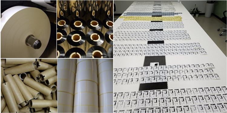 图片关键词 TTR Color Barcode Printing CK28 Thermal Transfer Premium Wax Resin Ribbon 110mmx300m