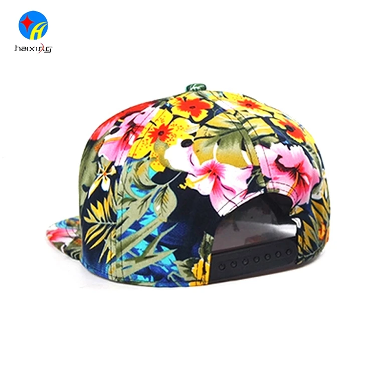 High Quality Custom Sublimation Floral Snapback Hat for men women