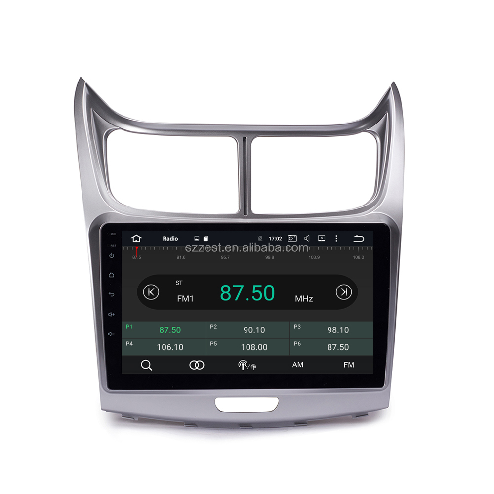 ZETSTECH 9inch Android 10.0 Car DVD Player for Chevrolet Sail 2010-2014 Radio with GPS navigation Wifi BT SWC