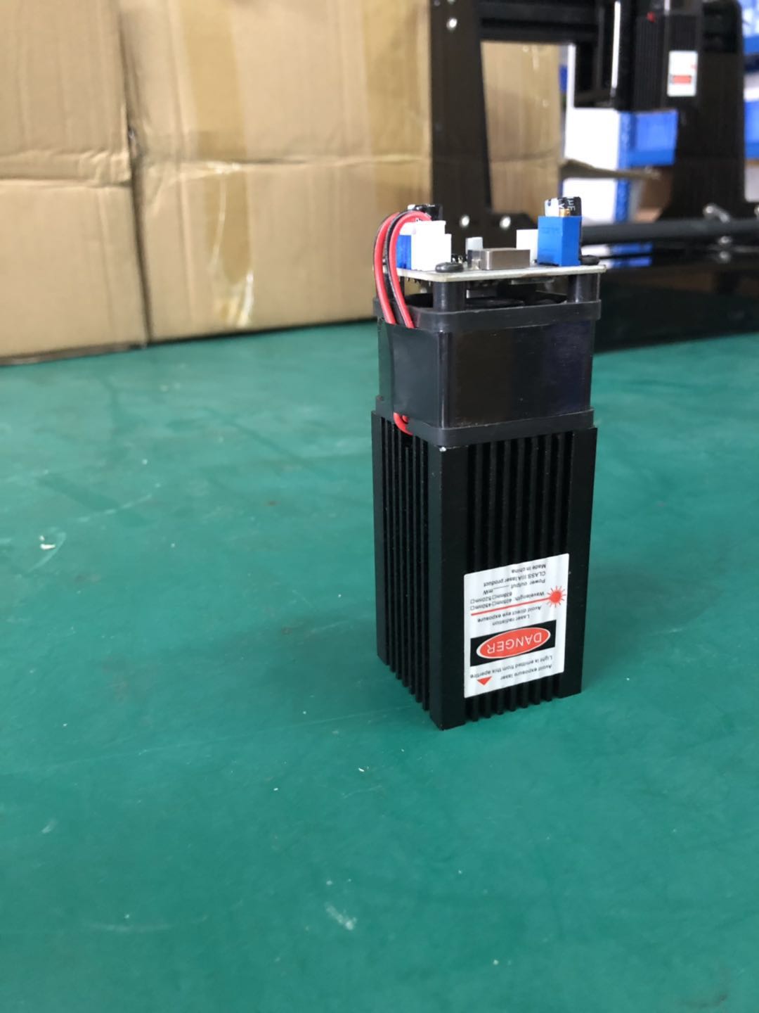 用于激光雕刻机的 15w 激光头雕刻模块蓝色标记切割