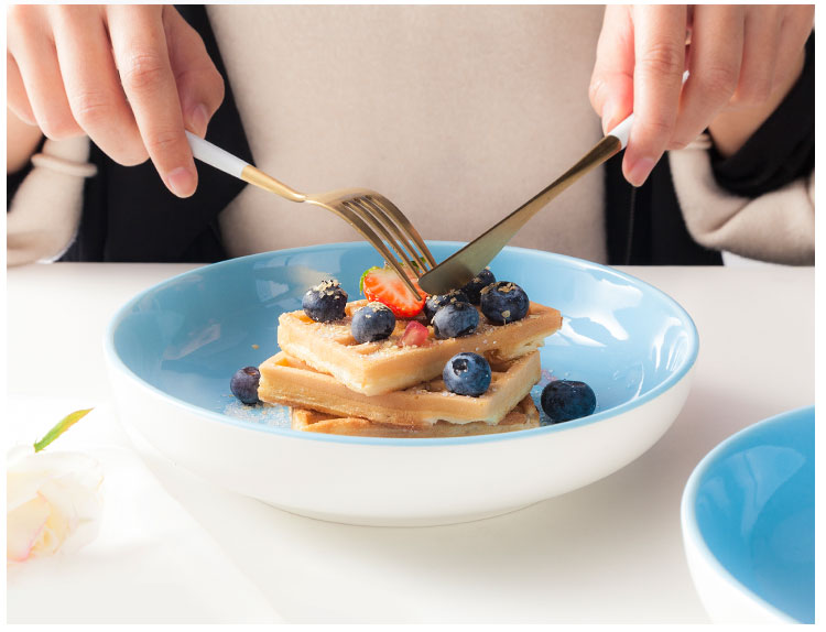 Creative Dinnerware Ceramic Skype Blue Tableware