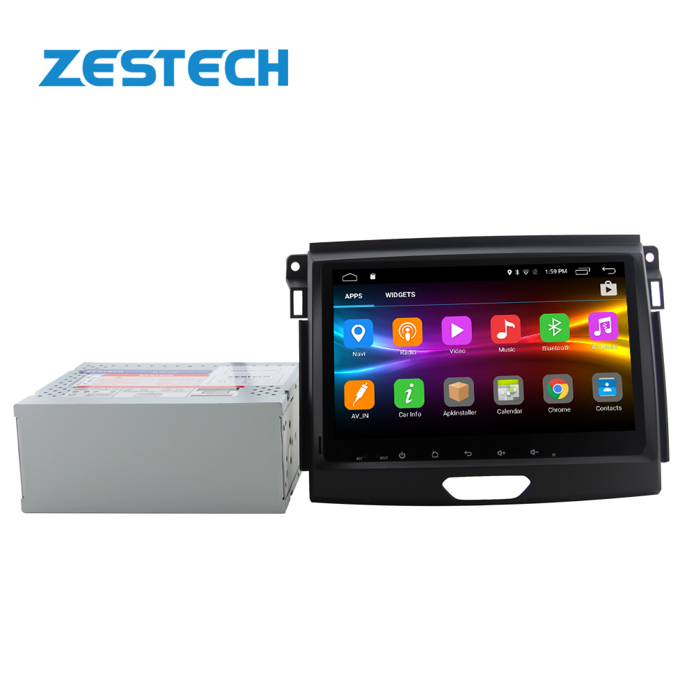 ZESTECH IPS touch screen android 10 car dvd player for FORD Ranger 2015 2016 2017 device  OBD2 DVR gps car stereo