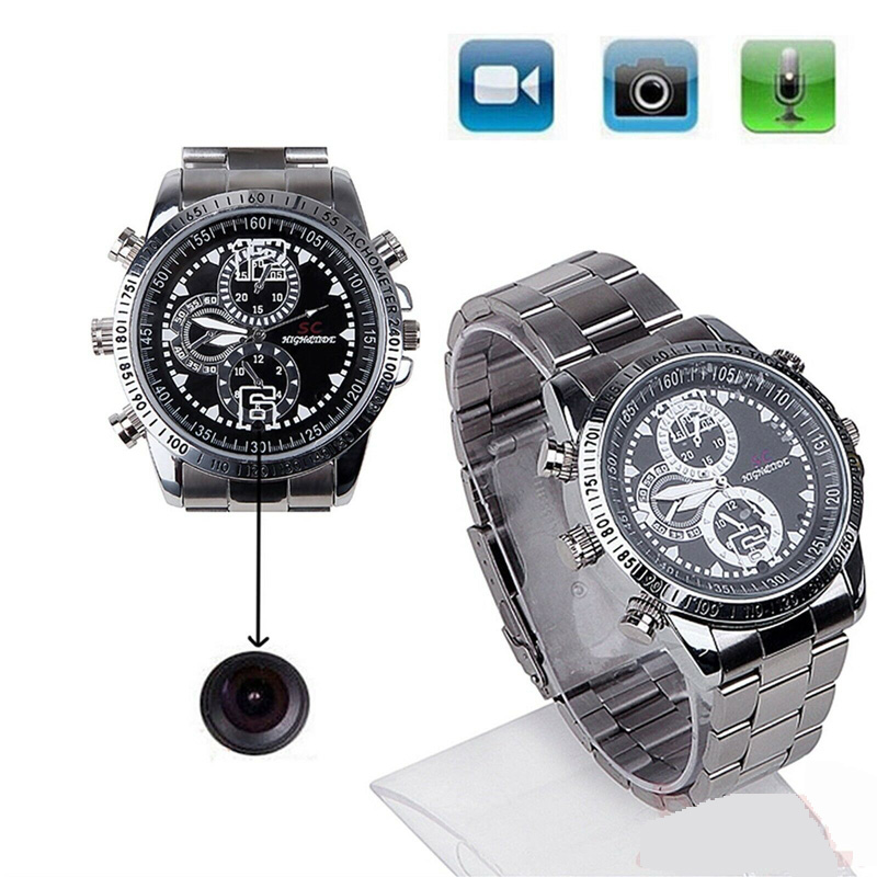 8/16GB SC Metal Housing Mini Hidden Hand wrist Camera Watch Wearable Camcorder
